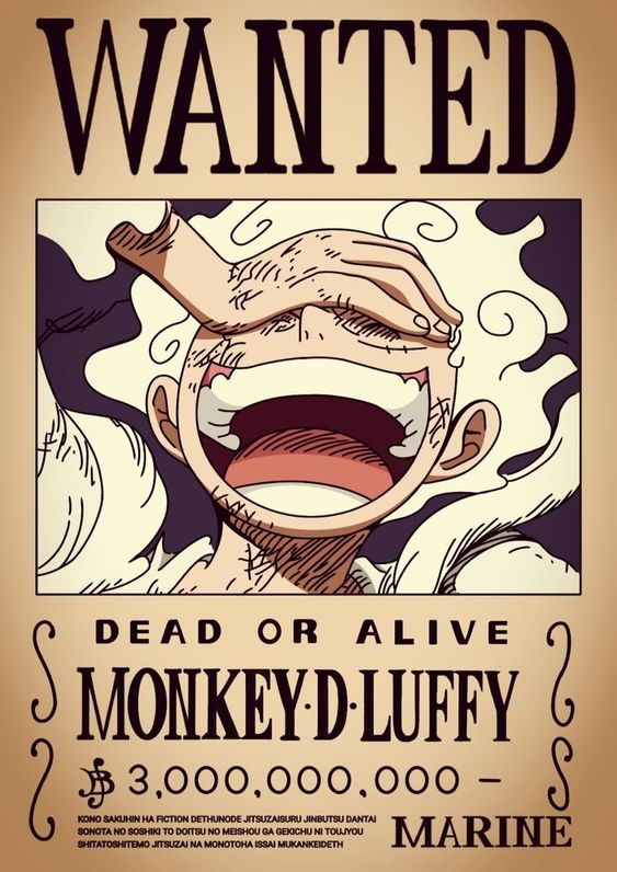 Poster Truy Nã Luffy - Tmg Decor