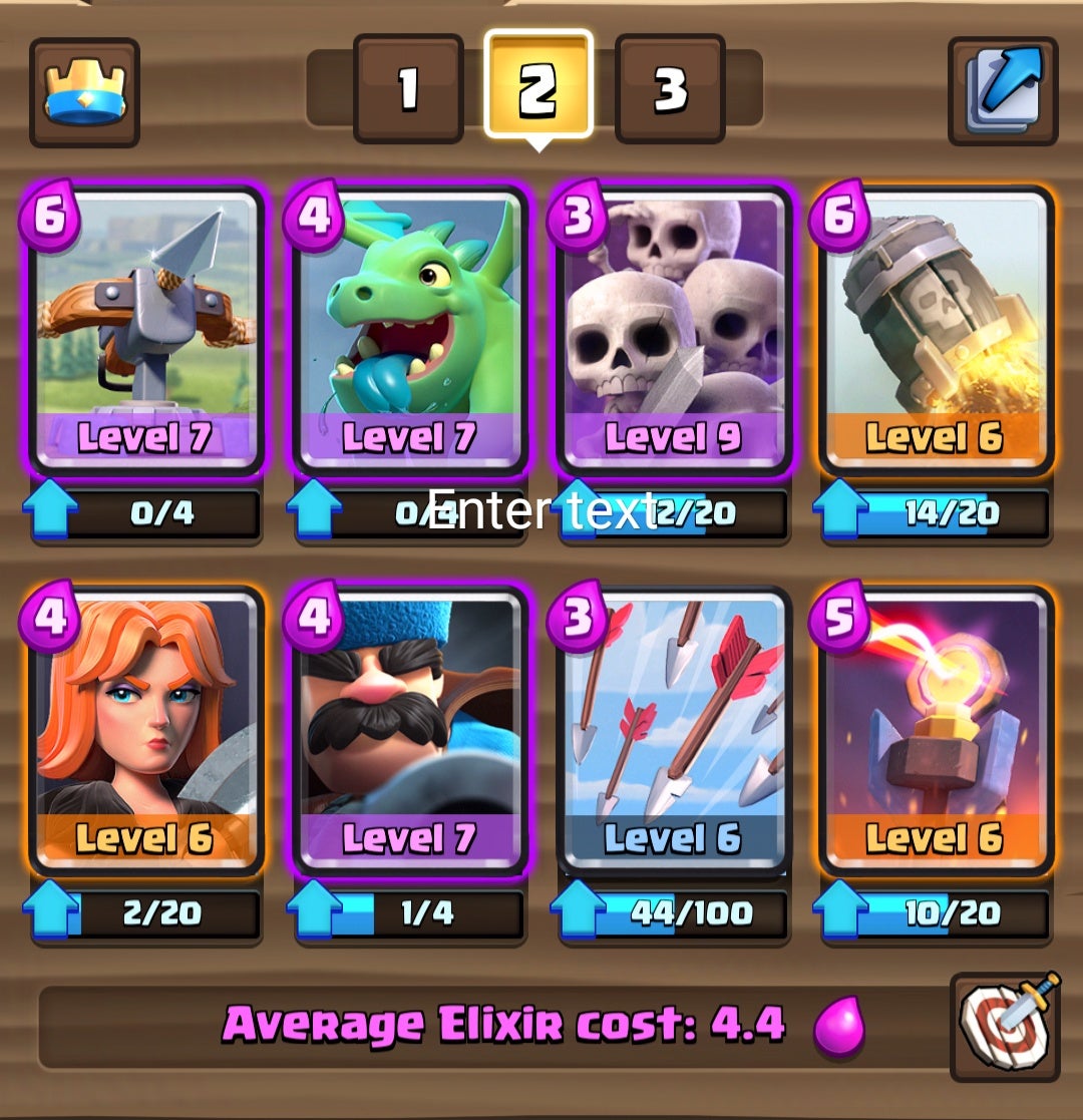 X Bow Deck That Brought Me From Arena 6-8 : R/Clashroyale