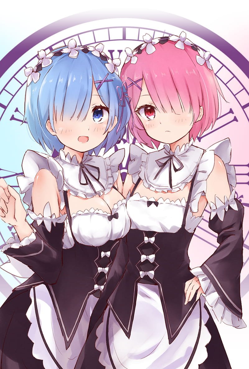 Rem And Ram, Anime, Maid, Re Zero, Hd Phone Wallpaper | Peakpx