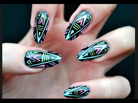 Art Deco Nail Art Tutorial - Youtube