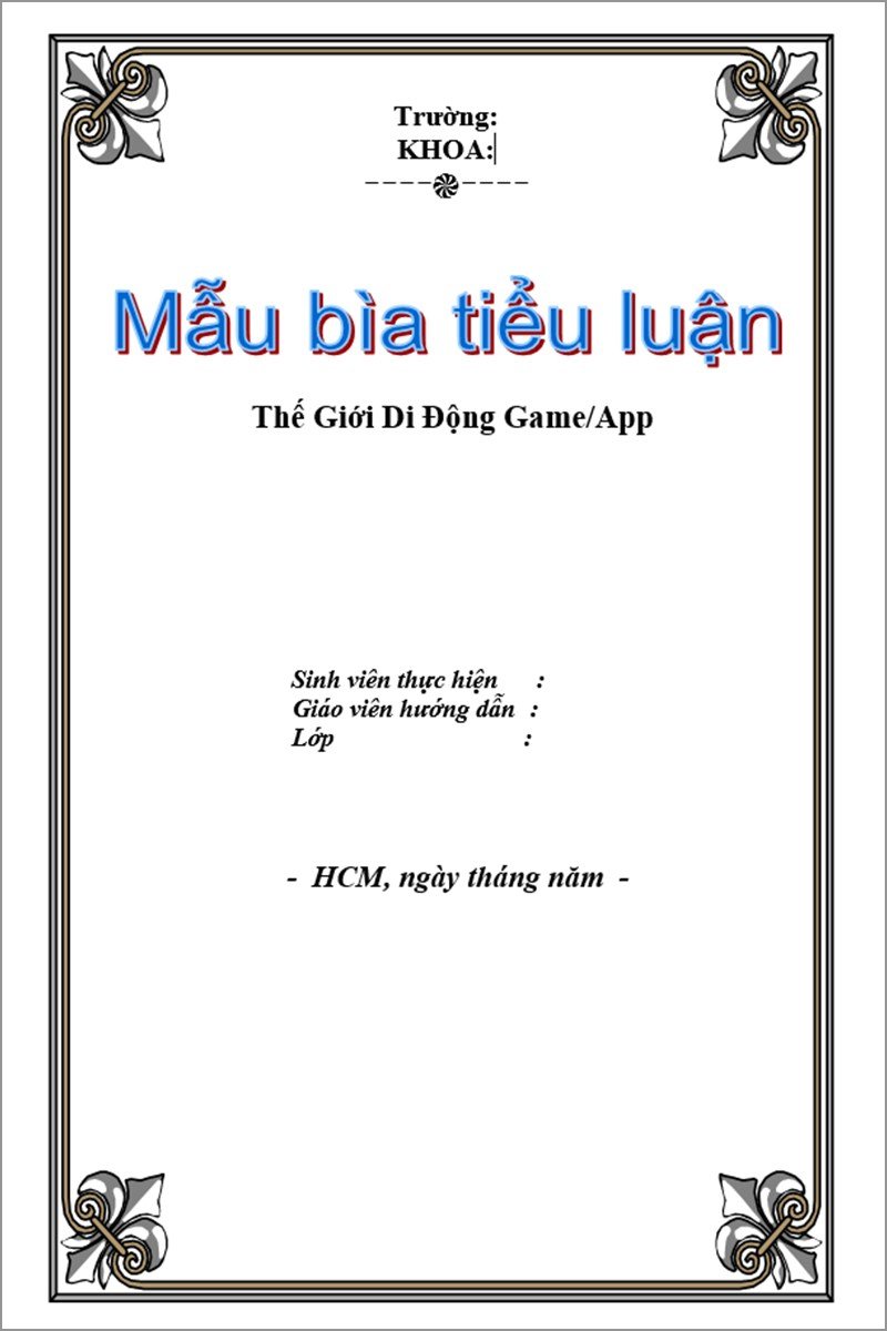 Tổng hợp 100 mẫu bìa Word đẹp miễn phí mới nhất - tải miễn phí Tổng Hợp 100 Mẫu Bìa Word Đẹp Miễn Phí Mới Nhất - Tải Miễn Phí
